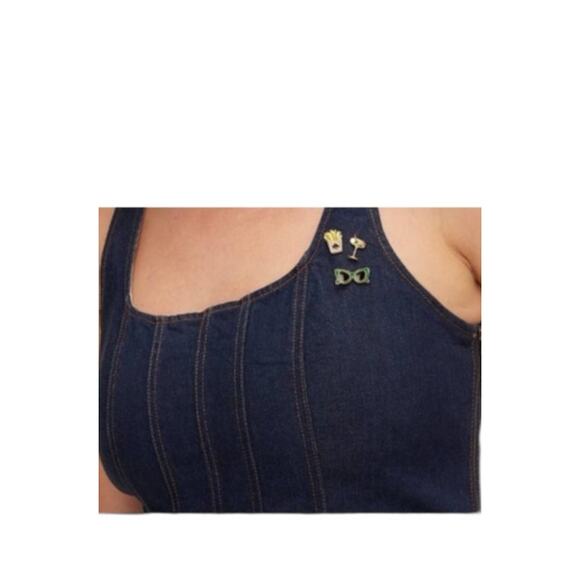 Kate Spade x Target Novelty Pin Set French Fries Martini Sunglasses - Picture 4 of 4